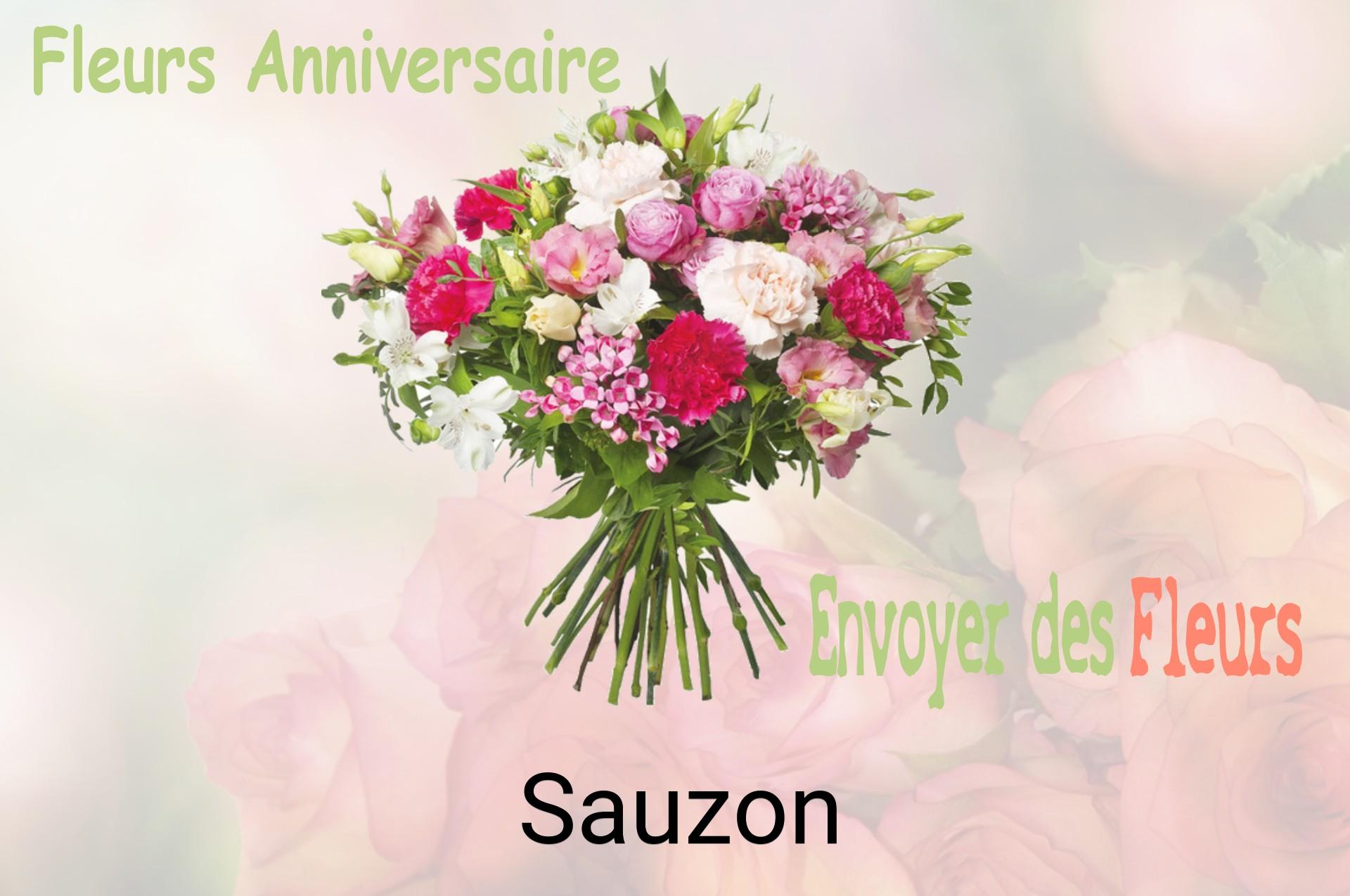 Bouquet de fleurs d’anniversaire livré à Sauzon